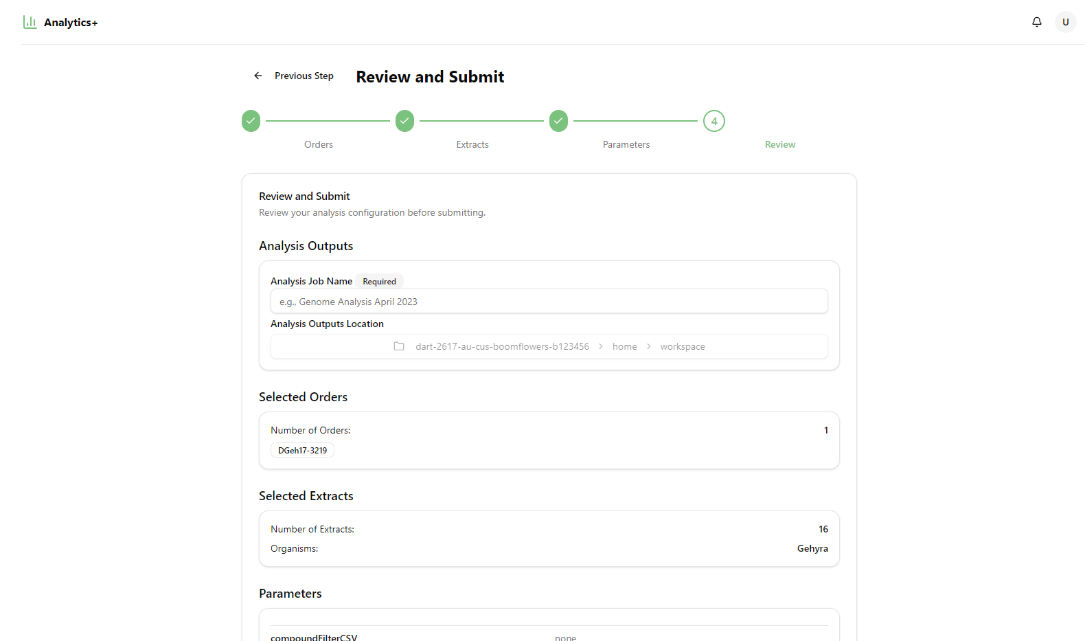 Configure Analysis